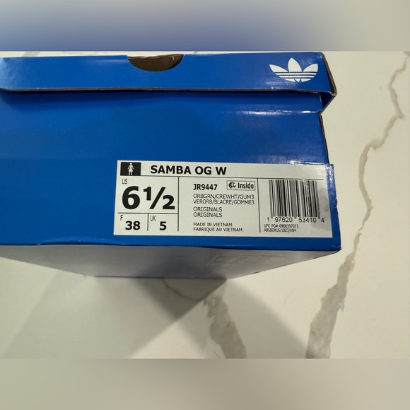 NWT Adidas - Samba OG, Orbit Green & Cream, Size 6.5 - Picture 2 of 6